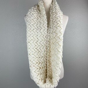 Ivory Infinity Scarf EUC
